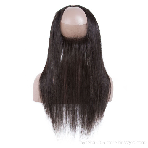 Royce Christina Full Cuticle Cheap Raw Virgin Human Ear To Ear Natural Hairline  360 Lace Frontal Closure Hair With Baby hair